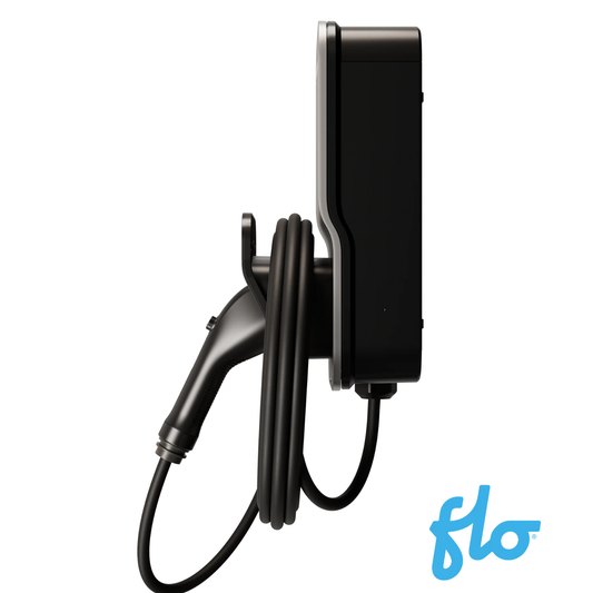 Boîtier de la borne FLO Home X8 de classe Type 4X conçu pour une installation extérieure.