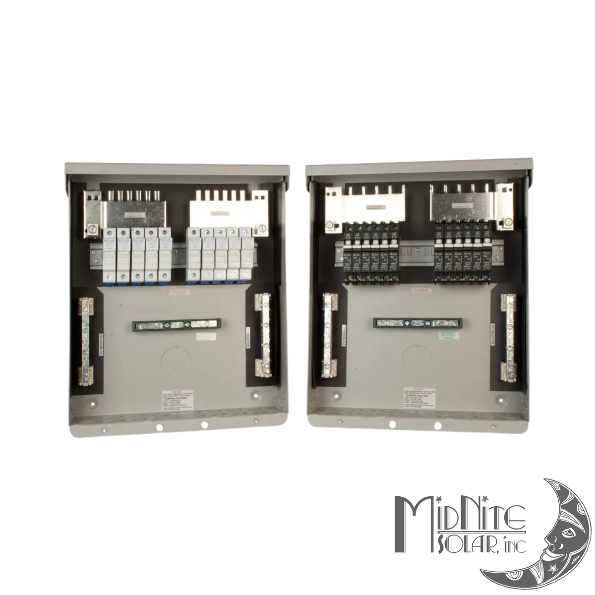 Boîtier combiner solaire MidNite MNPV12 à douze entrées, boîtier extérieur type 3R