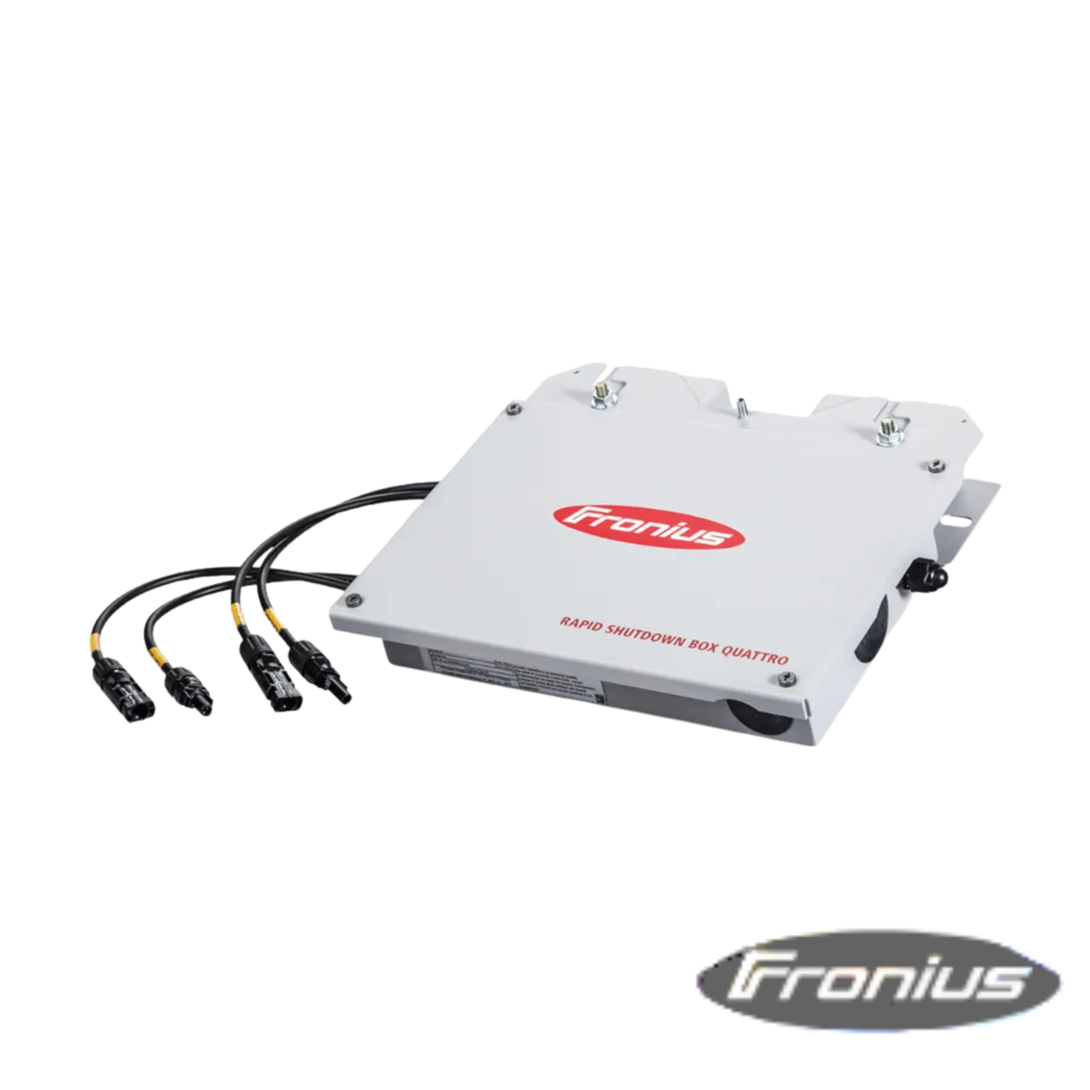 Dispositif d'arrêt rapide Fronius FRO-RSD-QUAD coupant plusieurs circuits solaires.