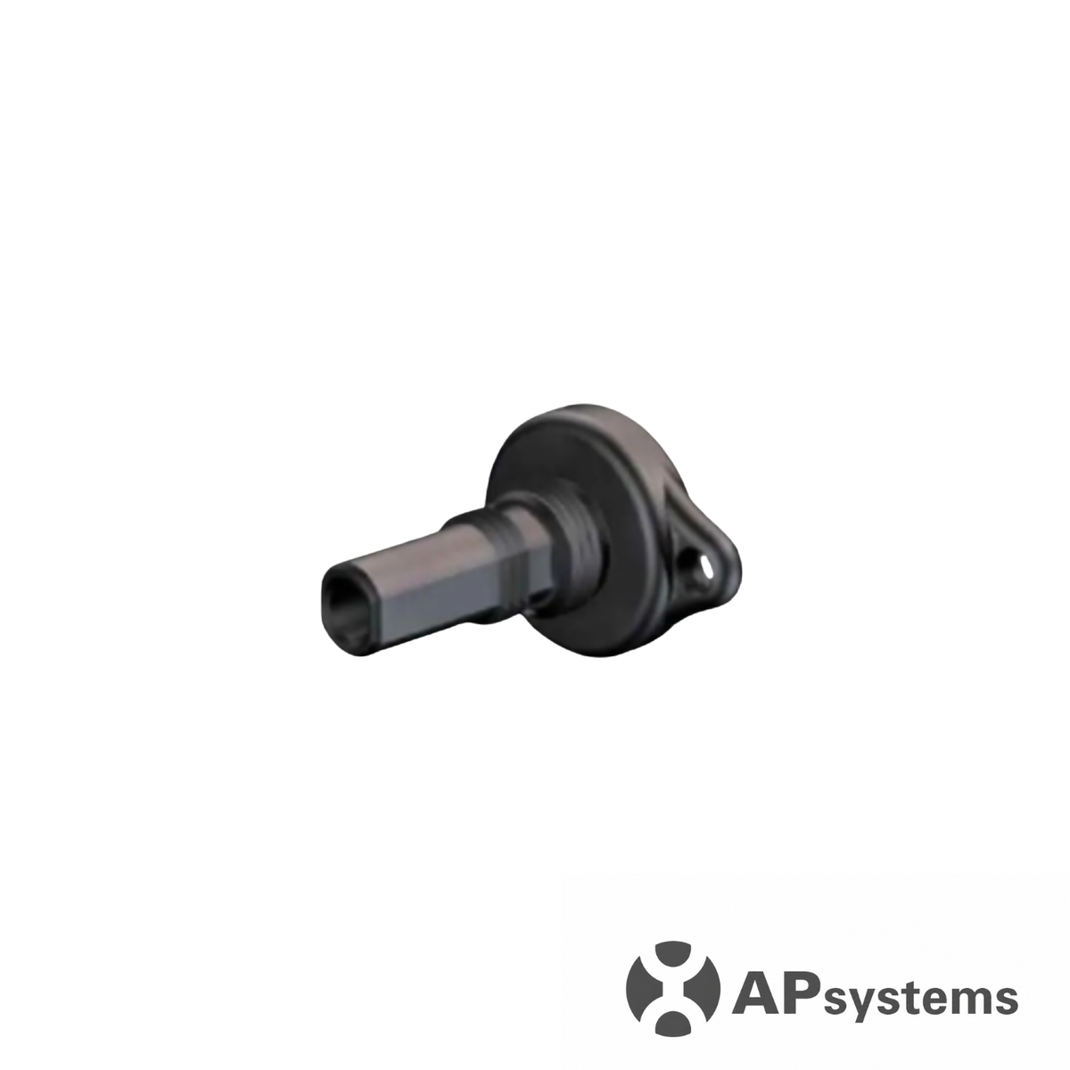 Connecteur MC4 mâle APsystems à conception étanche pour circuits photovoltaïques.