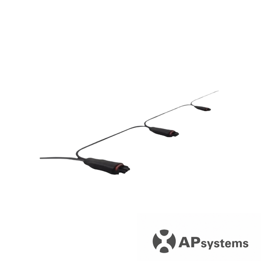 Câble trunk AC APsystems 30A de 2,4 mètres reliant des micro-onduleurs DS3.