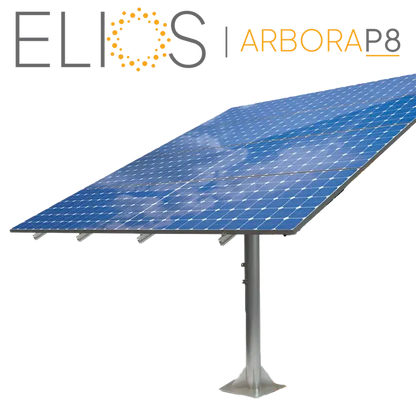 Base d'ancrage à quatre points de la structure Elios Arbora P8 pour panneaux solaires
