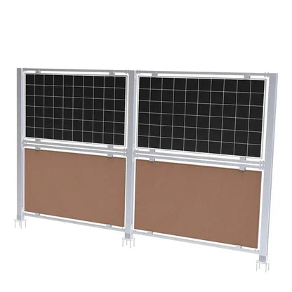 Structure verticale Elios Solar Fence remplaçant une clôture agricole traditionnelle