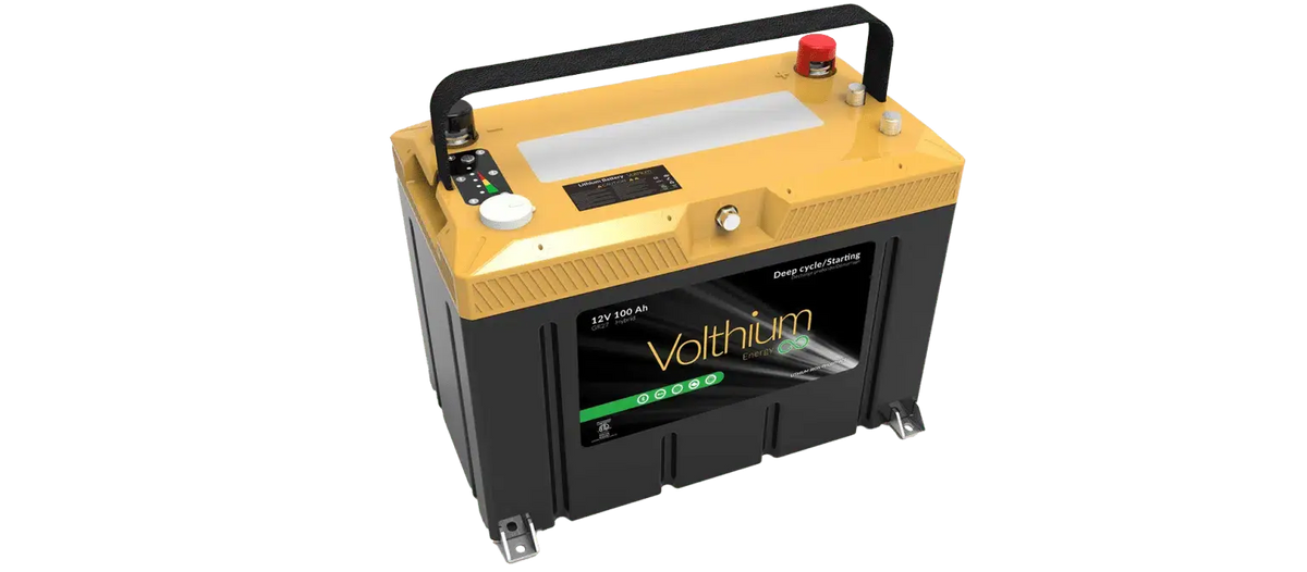 Application Bluetooth affichant l'état de la batterie Volthium PRO Series