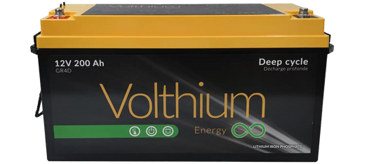 Batterie Volthium 12V 200Ah format 4D avec double chauffage automatique et manuel