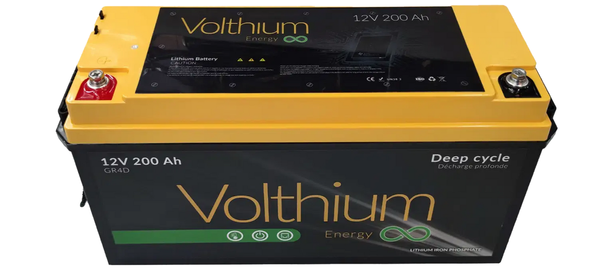 BMS accessible de la batterie LiFePO4 Volthium 200Ah pour suivi de charge