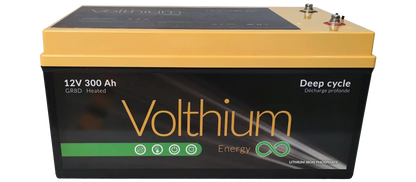 Batterie Volthium 12V 300Ah format 8D avec double système de chauffage