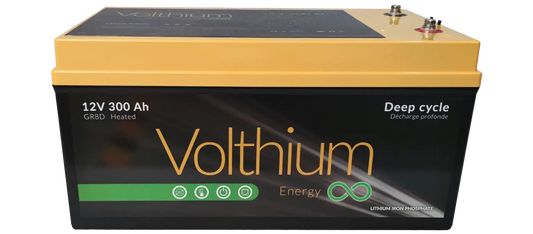 Batterie Volthium 12V 300Ah format 8D avec double système de chauffage