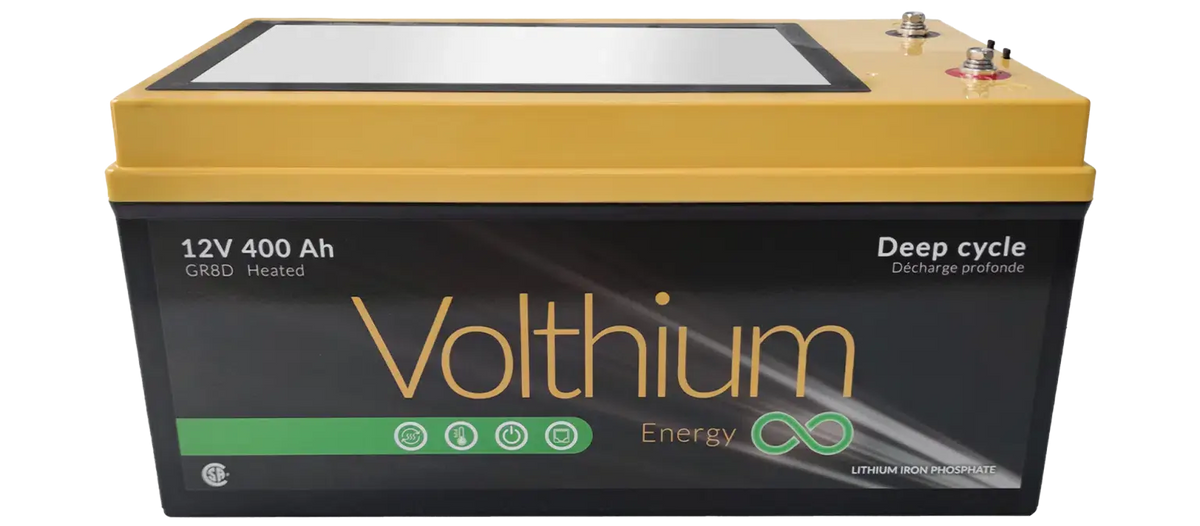 Ports RJ45 RS485 et VE.CAN de la batterie Volthium compatible Victron