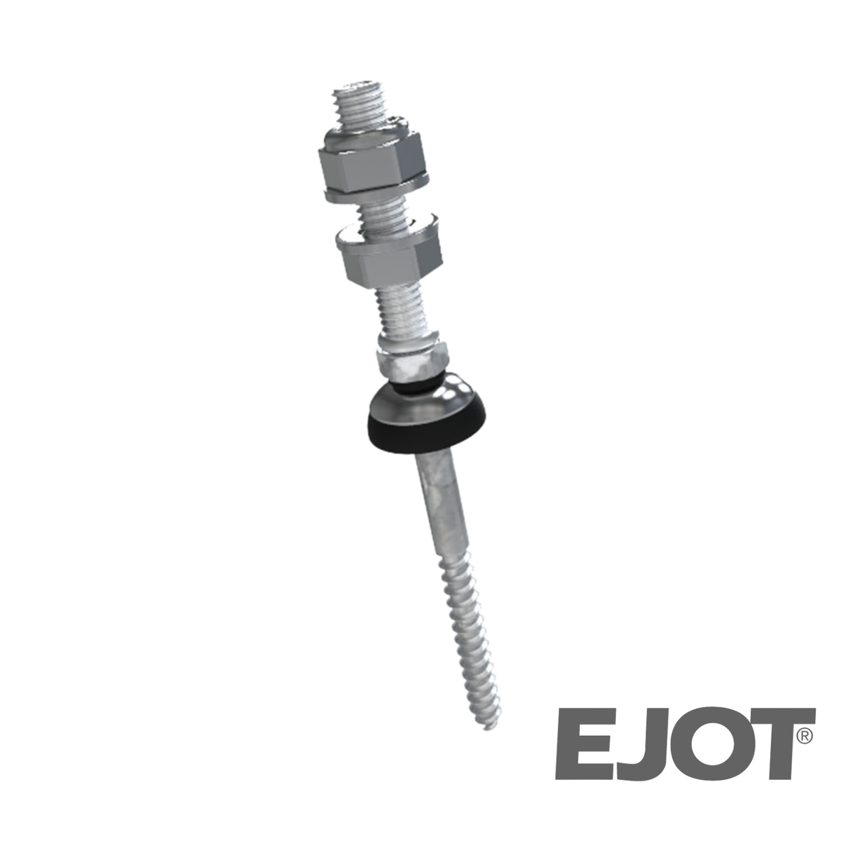 Boulon d'ancrage EJOT 110mm en acier inoxydable pour fixation solaire en toiture
