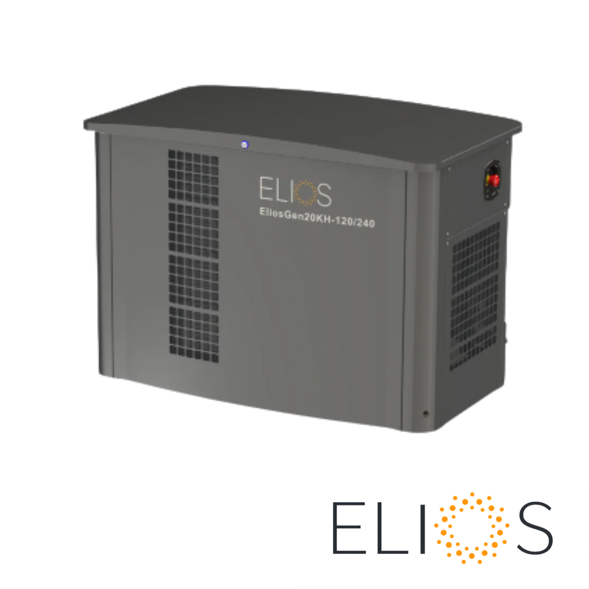 Génératrice de secours Elios 20 kW fonctionnant au gaz naturel ou au propane, refroidissement liquide.