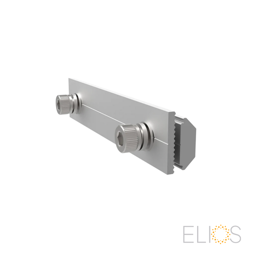 Kit de jonction Elios en aluminium de 200mm pour relier deux rails solaires