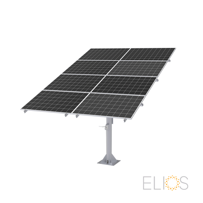 Structure Elios Arbora P8 sur poteau galvanisé pour huit panneaux solaires