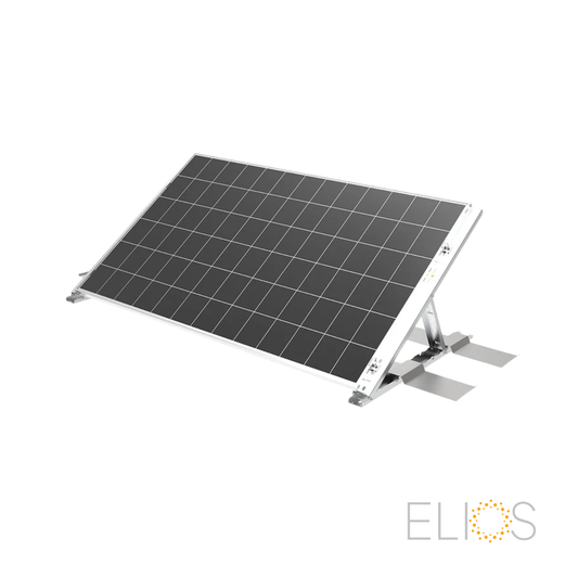 Support de toit lesté Elios Tectum T1 avec panneau solaire installé