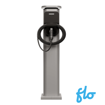 Installation du socle Premium FLO sur un stationnement extérieur