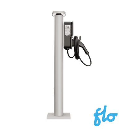 Gros plan sur la base en aluminium du socle Premium FLO installé