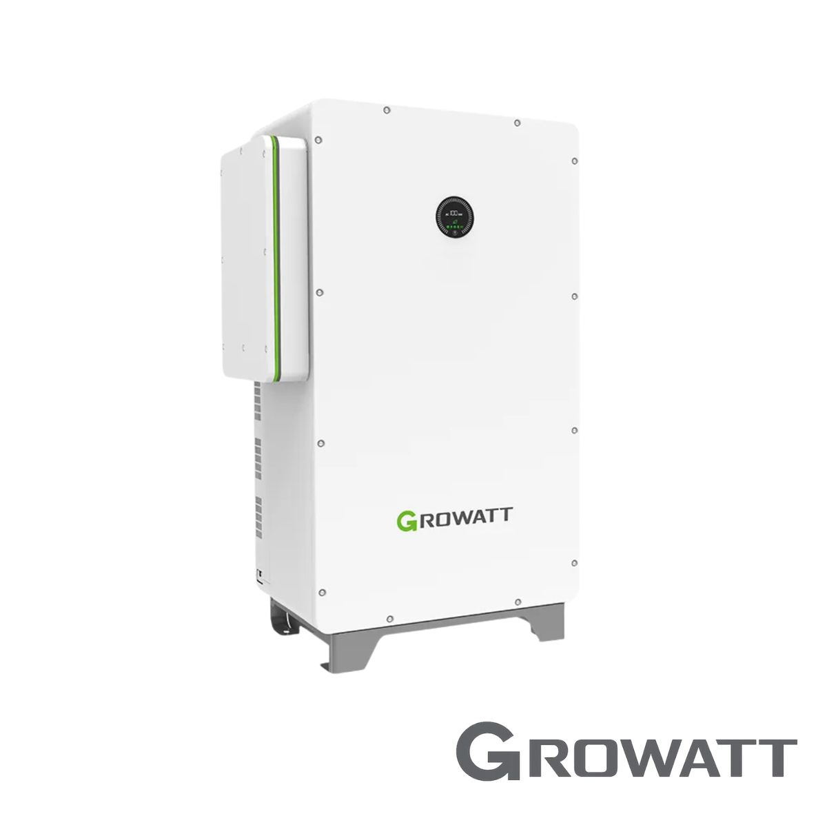 Onduleur hybride commercial Growatt WIT 100 kW avec entrées MPPT multiples pour installation triphasée.