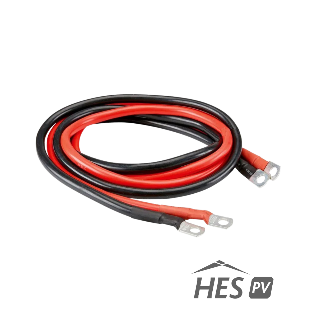 Câble inverter HES PV IC-2/0-10 en calibre 2/0 AWG de 10 pieds avec cosses serties en usine