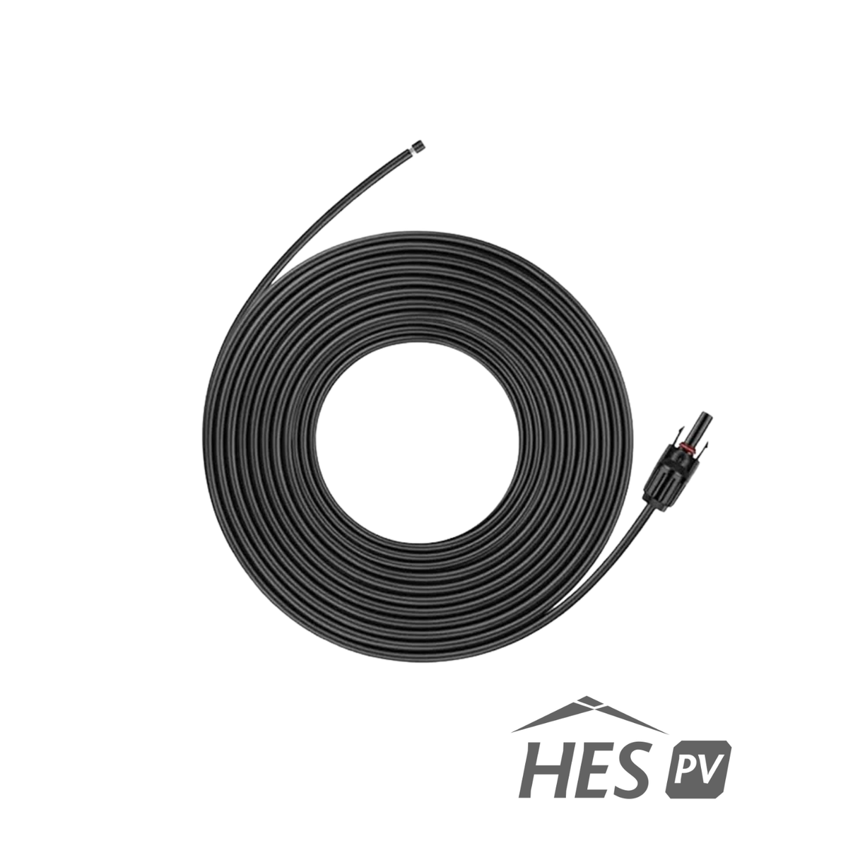 Câble solaire HESpv MC-BLK-100 noir de 100 pieds pour conducteur négatif