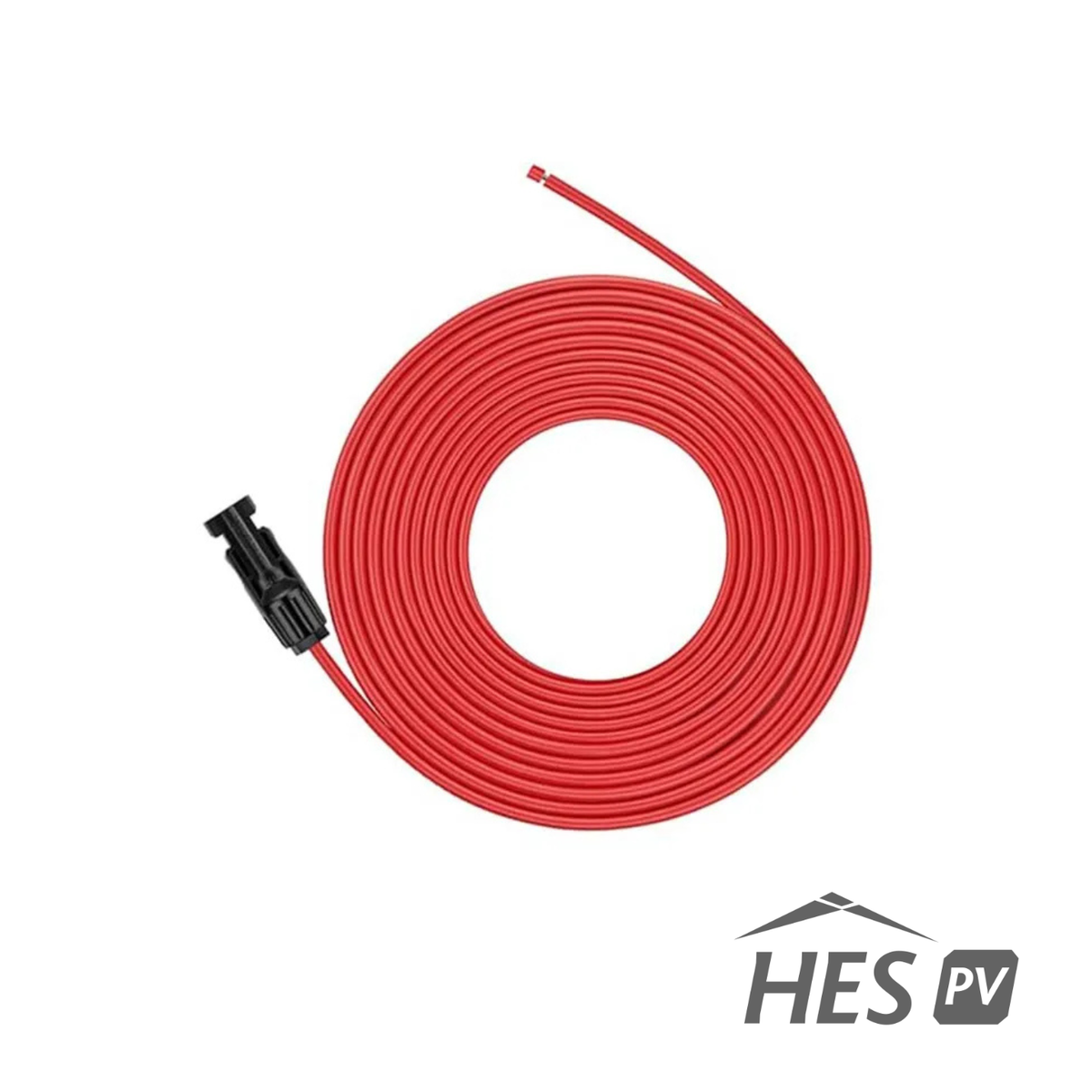 Câble solaire HESpv MC-RED-100 rouge de 100 pieds pour conducteur positif