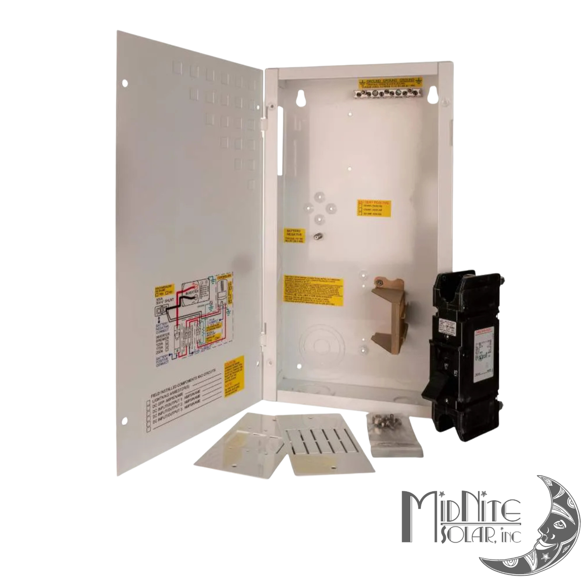 Coffret de déconnexion DC MidNite MNDC175, disjoncteur intégré 175A