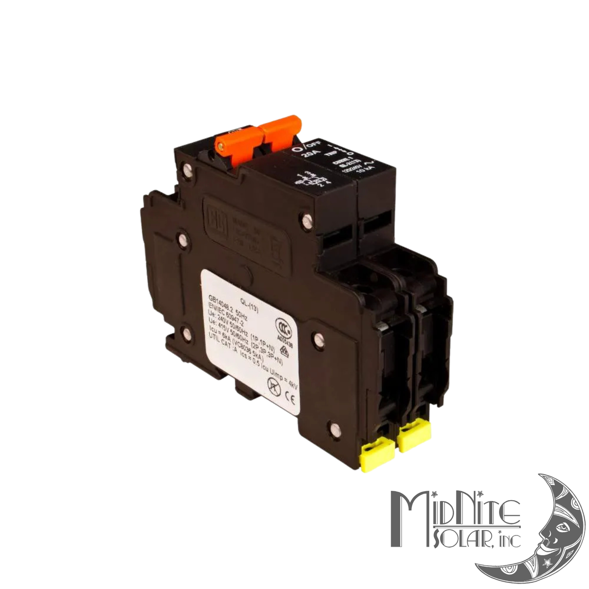 Disjoncteur AC MidNite MNEAC20-2P 20A double pôle pour circuit 120/240V