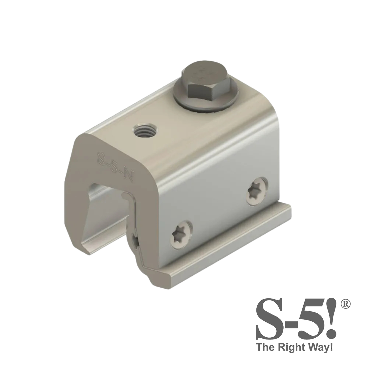 S-5-N Clamp sans perçage pour toiture métallique à joint debout nail flange