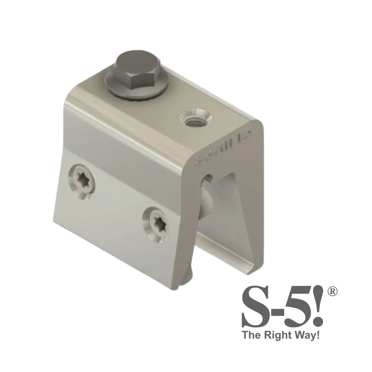Pince S-5NH-1.5 sans perçage pour toiture métallique à joint debout de 1,5 pouce