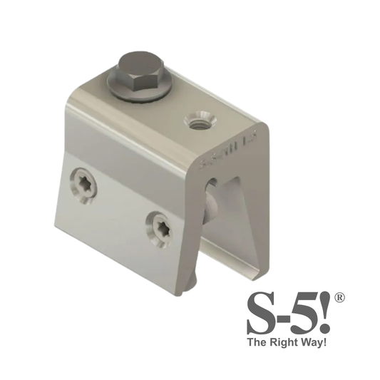 Pince S-5NH-1.5 sans perçage pour toiture métallique à joint debout de 1,5 pouce