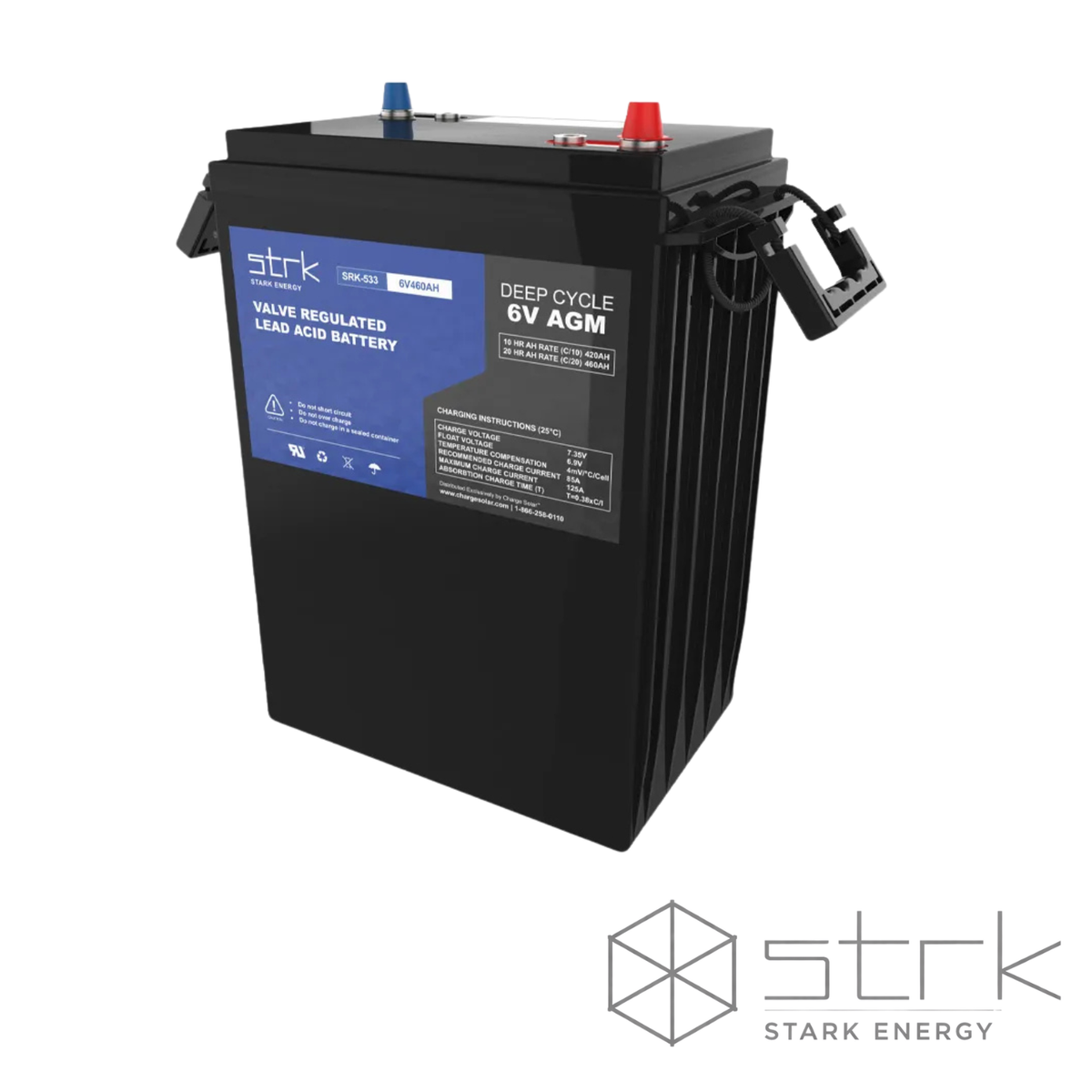 Batterie AGM 6V 533Ah Stark Energy SRK-533 pour stockage d'énergie solaire