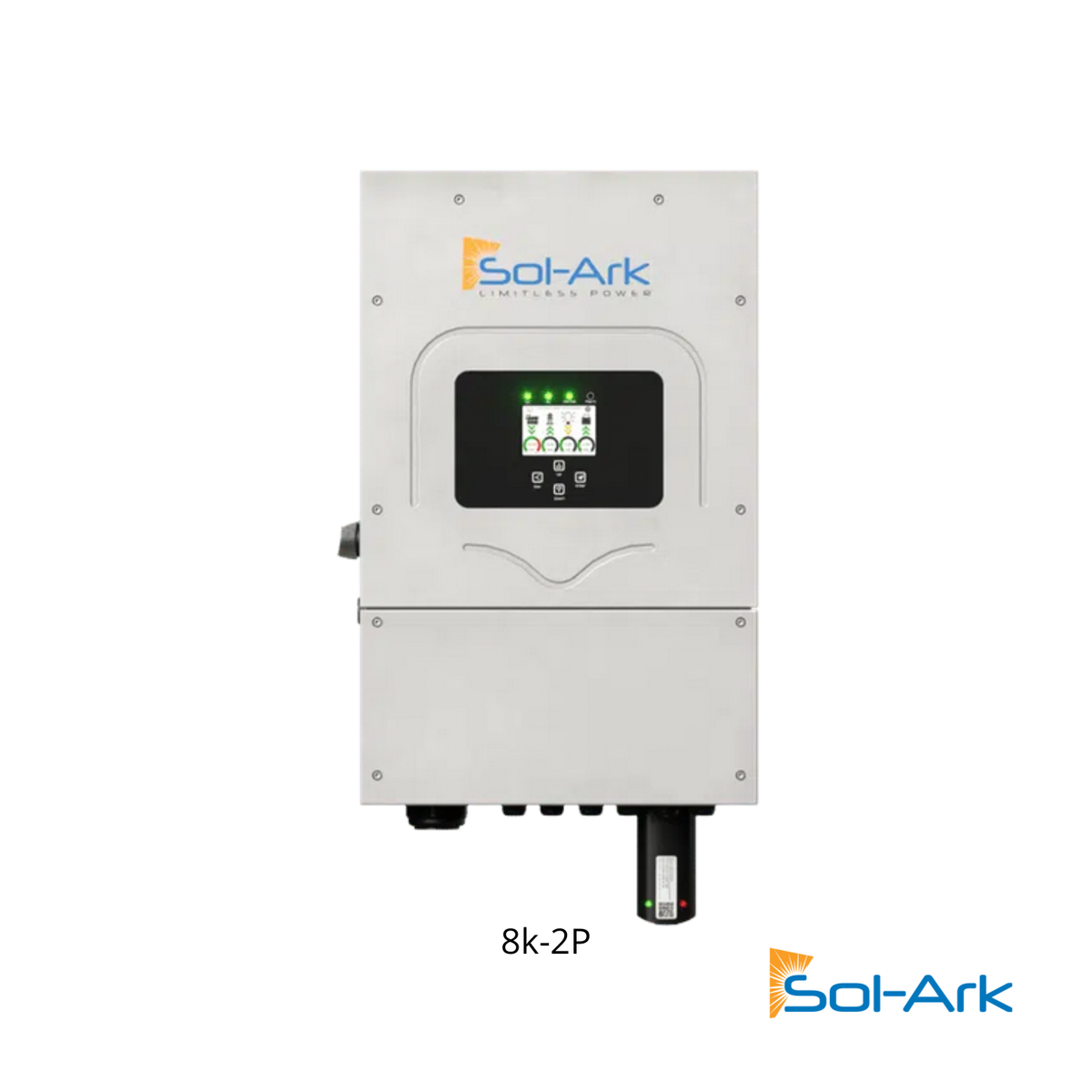 Onduleur-chargeur hybride Sol-Ark Lite 8K-2P raccordé à un système solaire