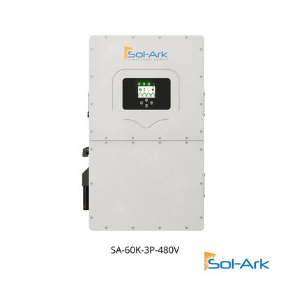 Onduleur hybride Sol-Ark 60 kW 3-phase installé sur site commercial