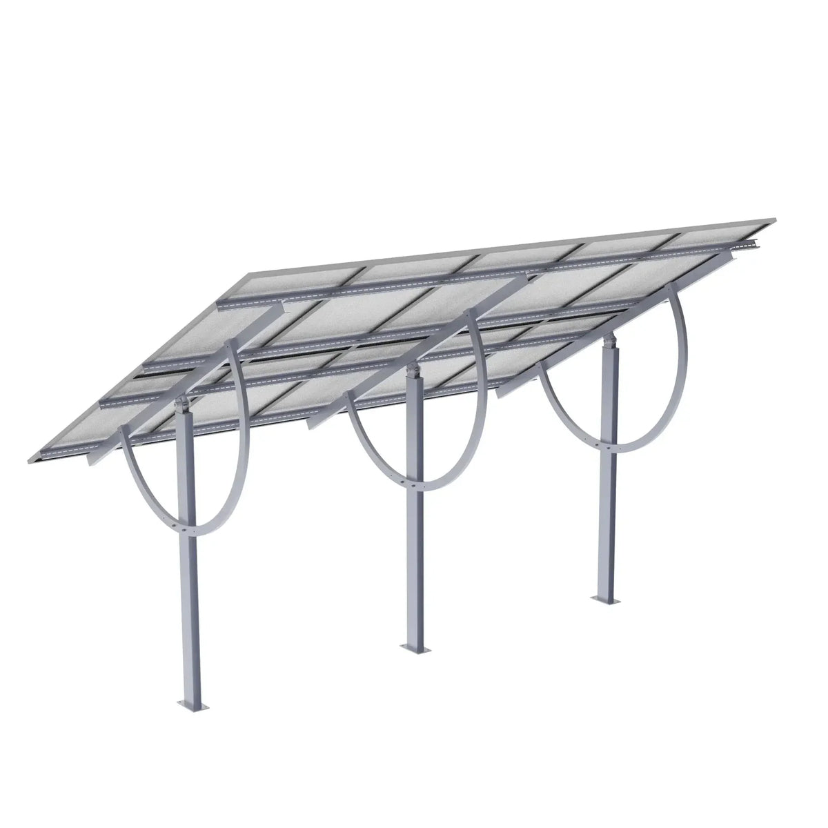 Structure Elios Terra G10 avec inclinaison réglable à 25, 40 ou 55 degrés pour panneaux solaires