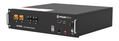 Batterie Pylontech UP2500 24V au format rack 19 pouces pour système de stockage compact