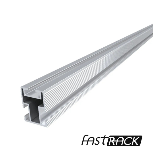 Rail Fast-Rack Ultra pré-percé de 128 pouces pour rangée de panneaux solaires