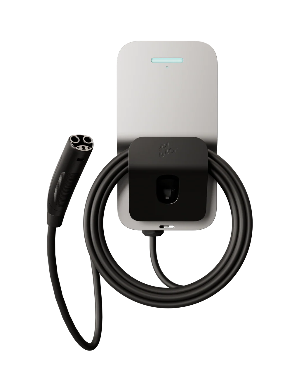 Prise de courant intégrée de la borne FLO Maison X3 pour recharge niveau 2